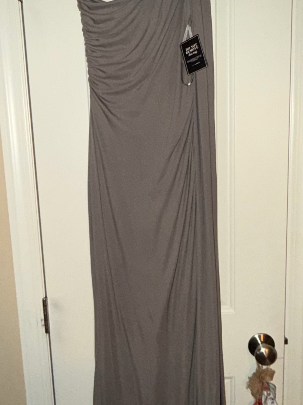 JLUXLABEL Grey Kianna Drape Maxi Dress - Picture 6 of 6